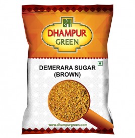 Dhampur Green Demerara Sugar (Brown)   Pack  1 kilogram